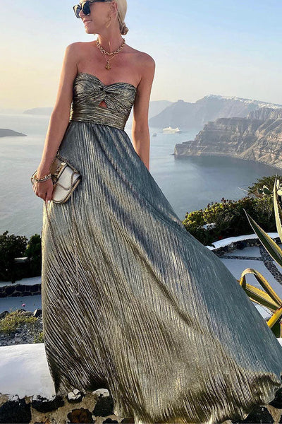 Sandra | Schulternahes Maxikleid