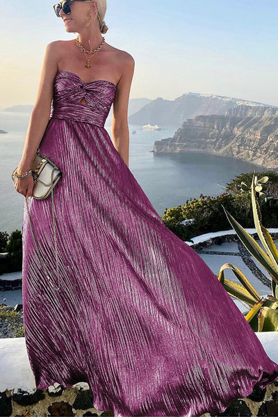 Sandra | Schulternahes Maxikleid