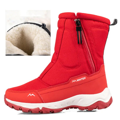 Frostine | Warme Plüsch Winterstiefel