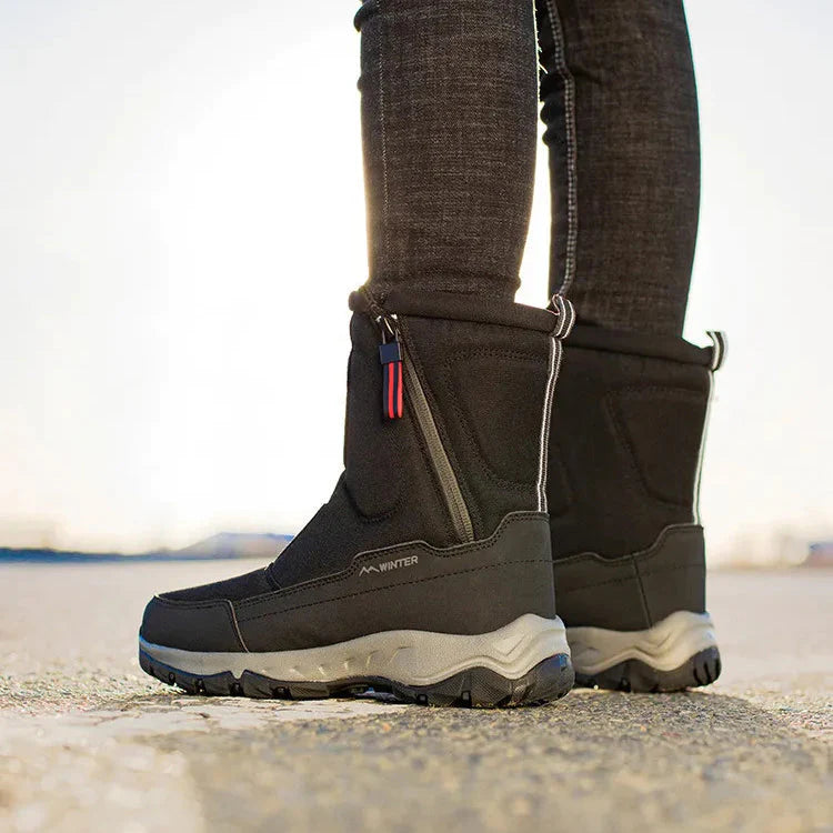 Frostine | Warme Plüsch Winterstiefel