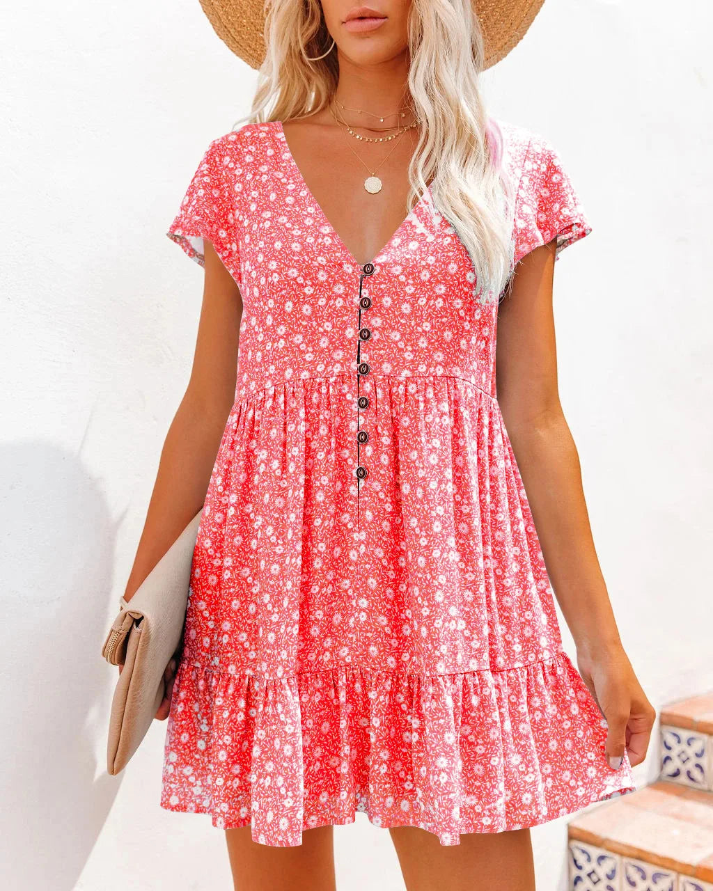 Alani | Freizeitkleid mit V-Ausschnitt