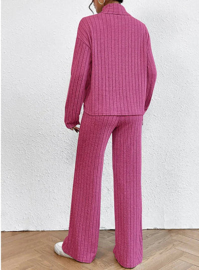 Set Dayana | Rollkragenpullover und Strickhosen