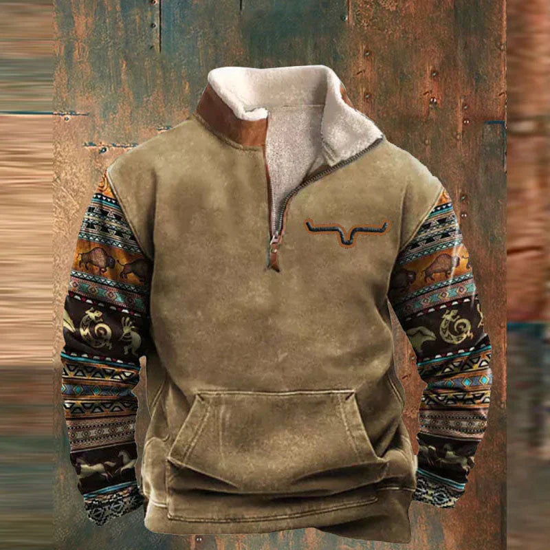 Hermann | Quarz Reißverschluss Pullover