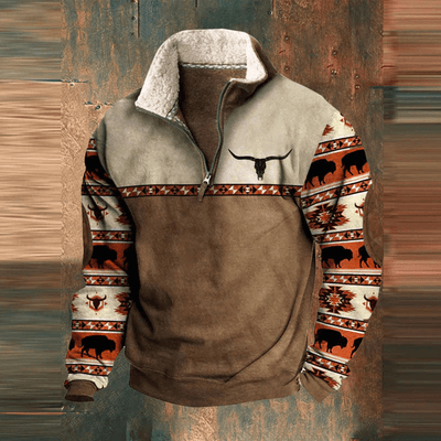 Hermann | Quarz Reißverschluss Pullover