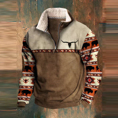 Hermann | Quarz Reißverschluss Pullover