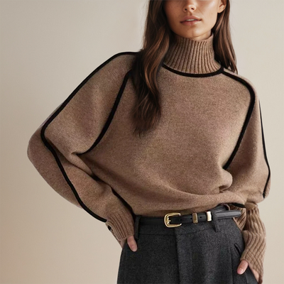 Nora | Langärmeliger Rollkragenpullover