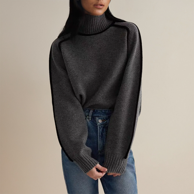 Nora | Langärmeliger Rollkragenpullover