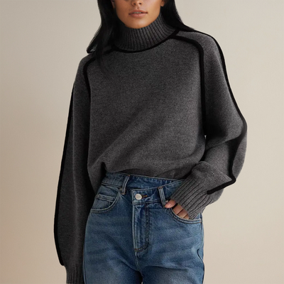 Nora | Langärmeliger Rollkragenpullover