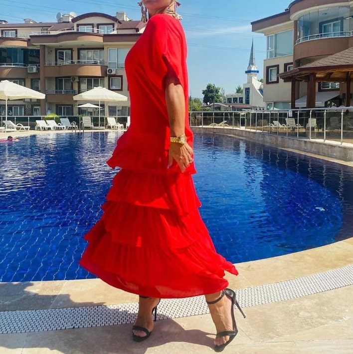 Haifa | Modisches Stufenkleid