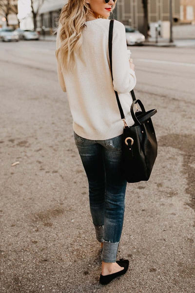 Ayda | Herzförmigen Pullover